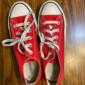 Red all star converse